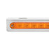 37514 by UNITED PACIFIC - Light Bar - Stainless Steel, Sequential, Auxiliary Light, Amber LED and Lens, Left to Right, 14 LED Light Bar