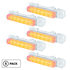 37590P5 by UNITED PACIFIC - Competiton Series Exterior Visor Light - 6 LED Amber LED and Clear Lens