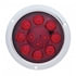 38061 by UNITED PACIFIC - Brake/Tail/Turn Signal Light - 12 LED 4" Deep Dish, Red LED/Red Lens