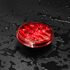 38064B by UNITED PACIFIC - 3-LED 4" Round Turn Signal Light, Red LED, Red Lens, 12V, Bulk