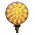 38124 by UNITED PACIFIC - Turn Signal Light - 21 LED Single Face, Amber LED/Clear Lens