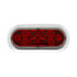 38141 by UNITED PACIFIC - Brake / Tail / Turn Signal Light - 6" Oval Light With Bezel, 10 LED, Red LED/Lens