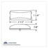 38158 by UNITED PACIFIC - 6-LED Single Function Rectangular Clearance/Marker Light, Amber LED, Amber Lens