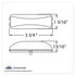 38162BAK-B by UNITED PACIFIC - Clearance/Marker Light - Red LED/Red Lens, Rectangle Design, 12 LED, with Bracket