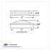 38164 by UNITED PACIFIC - Clearance/Marker Light - Red LED/Red Lens, Rectangle Design, 7 LED