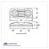 38191 by UNITED PACIFIC - Clearance/Marker Light, Amber LED/Amber Lens, Rectangle Design, 16 LED, with 1 Wire