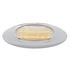 38234 by UNITED PACIFIC - Clearance/Marker Light - Phantom I, Amber LED/Clear Lens, Oval Design, with Chrome Plastic Bezel, 12 LED