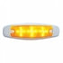 38301 by UNITED PACIFIC - Clearance/Marker Light - with Bezel, 15 LED, Rectangular, Amber LED/Amber Lens