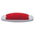38306 by UNITED PACIFIC - Clearance/Marker Light - Red LED/Red Lens, Rectangle Design, with Reflector, 12 LED