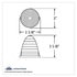 38312 by UNITED PACIFIC - Truck Cab Light - 19 LED, Beehive Grakon 1000, Amber LED/Lens