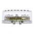 38365 by UNITED PACIFIC - Clearance Light - 2-1/2" Round Light, 13 LED, Red LED/Clear Lens