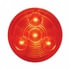 38466B by UNITED PACIFIC - Clearance Light - Bulk, 2-1/2" Round Low Profile Light, 4 LED, Red LED/Lens