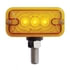 38840 by UNITED PACIFIC - Auxiliary Light - 3 LED T Mount Double Face Light without Bezel, Amber & Red LED/Amber & Red Lens
