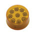 38849 by UNITED PACIFIC - Clearance Light - 2" Round Reflector Light, 9 LED, Amber LED/Lens