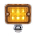 39196 by UNITED PACIFIC - Auxiliary Light - 6 LED, Large, with Chrome Housing, Amber LED/Lens