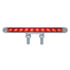 39202 by UNITED PACIFIC - Light Bar - Double Face, Pedestal, Stop/Turn/Tail Light, Amber and Red LED, Clear Lens, Chrome/Plastic Housing, 10 LED Light Bar