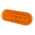 39219 by UNITED PACIFIC - Turn Signal Light - 20 LED, 6" Oval, Turbine Design, Amber LED/Amber Lens
