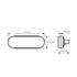 39219 by UNITED PACIFIC - Turn Signal Light - 20 LED, 6" Oval, Turbine Design, Amber LED/Amber Lens