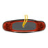 39256 by UNITED PACIFIC - Clearance/Marker Light - 4-3/16" Wide, 3 LED, Chrome, ViperEye Effect, Red LED/Red Lens