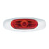 39256 by UNITED PACIFIC - Clearance/Marker Light - 4-3/16" Wide, 3 LED, Chrome, ViperEye Effect, Red LED/Red Lens
