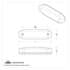39299 by UNITED PACIFIC - 5" Dual Function Rectangular Amber Clearance/Marker Light, with Clear Lens