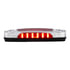 39305 by UNITED PACIFIC - Clearance/Marker Light - Red LED/Clear Lens, 6 LED