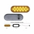 39341BAK by UNITED PACIFIC - Turn Signal Light - 16 LED, 6" Oval Reflector Kit, Amber LED/Lens