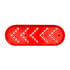 39476 by UNITED PACIFIC - Turn Signal Light - 35 LED Reflector Oval Sequential, Red LED/Red Lens