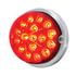 39658 by UNITED PACIFIC - Truck Cab Light - 17 LED Dual Function Watermelon Clear Reflector Flush Mount Kit, with Low Profile Bezel, Red LED & Lens