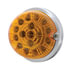 39657 by UNITED PACIFIC - Truck Cab Light - 17 LED Dual Function Watermelon Clear Reflector Flush Mount Kit