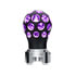 United Pacific 71093 Manual Transmission Shift Knob Matte Black Gearshift Knob Ball - Phoenix Style with Purple LED