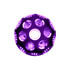 United Pacific 71093 Manual Transmission Shift Knob Matte Black Gearshift Knob Ball - Phoenix Style with Purple LED