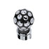 United Pacific 71095 Manual Transmission Shift Knob Matte Black Gearshift Knob Ball - Phoenix Style with Purple LED