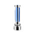 71148 by UNITED PACIFIC - Gear Shift Knob - Sonoma Style, Blue, Chrome Finish, Thread-On with Blue LED