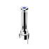 71148 by UNITED PACIFIC - Gear Shift Knob - Sonoma Style, Blue, Chrome Finish, Thread-On with Blue LED