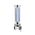 71148 by UNITED PACIFIC - Gear Shift Knob - Sonoma Style, Blue, Chrome Finish, Thread-On with Blue LED