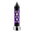 71206 by UNITED PACIFIC - Gearshift Knob - Brooklyn Style Spike, Matte Black Finish, Thread-On with Purple LED