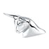72034 by UNITED PACIFIC - Hood Ornament - CHROME LONG HORN BULL ORNAMENT