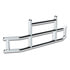 80069 by UNITED PACIFIC - HighwayShield I20 Series Grille Guard - Front, Polished Stainless Steel with Bracket