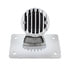 86852 by UNITED PACIFIC - Tail Light - Motorcycle LED "Bobber" Style Horizontal, with Chrome Grille Bezel, Smoke Lens