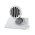 86852 by UNITED PACIFIC - Tail Light - Motorcycle LED "Bobber" Style Horizontal, with Chrome Grille Bezel, Smoke Lens
