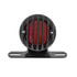 86859 by UNITED PACIFIC - Tail Light - Motorcycle LED, Rear Fender, with Gloss Black Grille Bezel , Red Lens