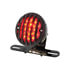 86859 by UNITED PACIFIC - Tail Light - Motorcycle LED, Rear Fender, with Gloss Black Grille Bezel , Red Lens