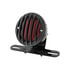 86859 by UNITED PACIFIC - Tail Light - Motorcycle LED, Rear Fender, with Gloss Black Grille Bezel , Red Lens