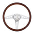 88134 by UNITED PACIFIC - 18" GT Steering Wheel with Hub and Horn Button Kit, 3-Spoke, for Freightliner 1989-July 2006
