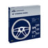 88155 by UNITED PACIFIC - Steering Wheel - 18", Chrome, Aluminum, "4-Spoke" Style, with Black Leather Rim