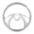 88158 by UNITED PACIFIC - Steering Wheel - 18", Chrome Aluminum "Scorpion", Style