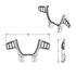 88191 by UNITED PACIFIC - Steering Wheel Trim - Chrome, Plastic, For Use on YourGrip Peterbilt 579 Steering Wheels