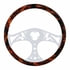 88250 by UNITED PACIFIC - Steering Wheel - 18", Flame, with Hydro, Dip Finish Wood, Lady