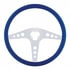 88244 by UNITED PACIFIC - Steering Wheel - Blue, with Chrome Spokes, "GT"